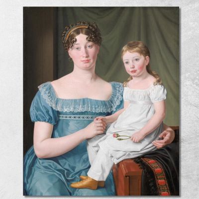 Portrait Of A Noblewoman Christoffer Wilhelm Eckersberg cwe45 canvas print 