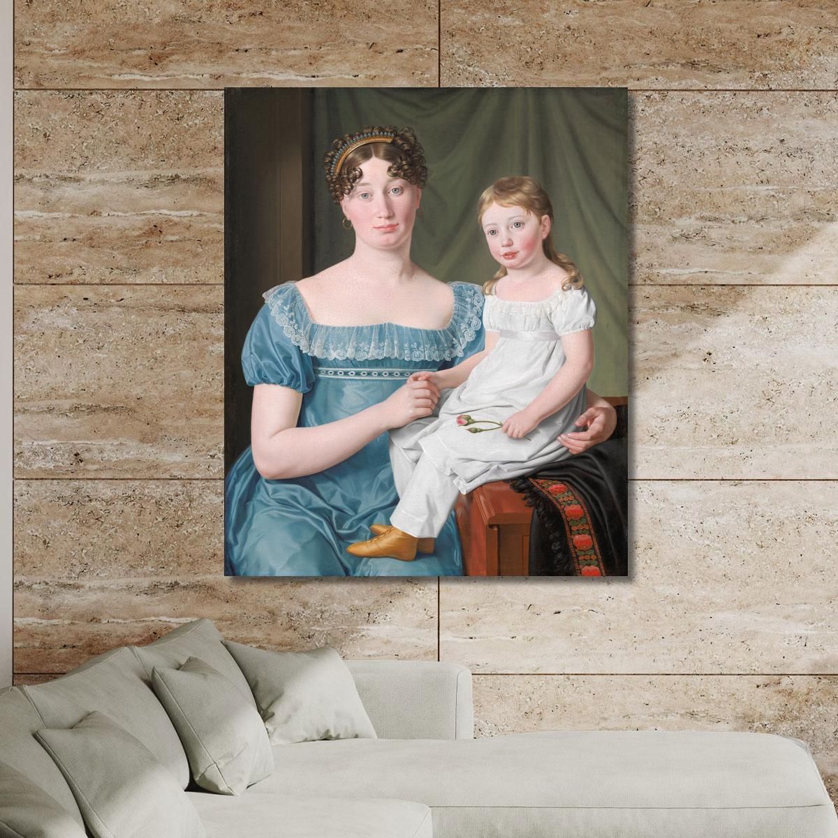 Portrait Of A Noblewoman Christoffer Wilhelm Eckersberg cwe45 canvas print 