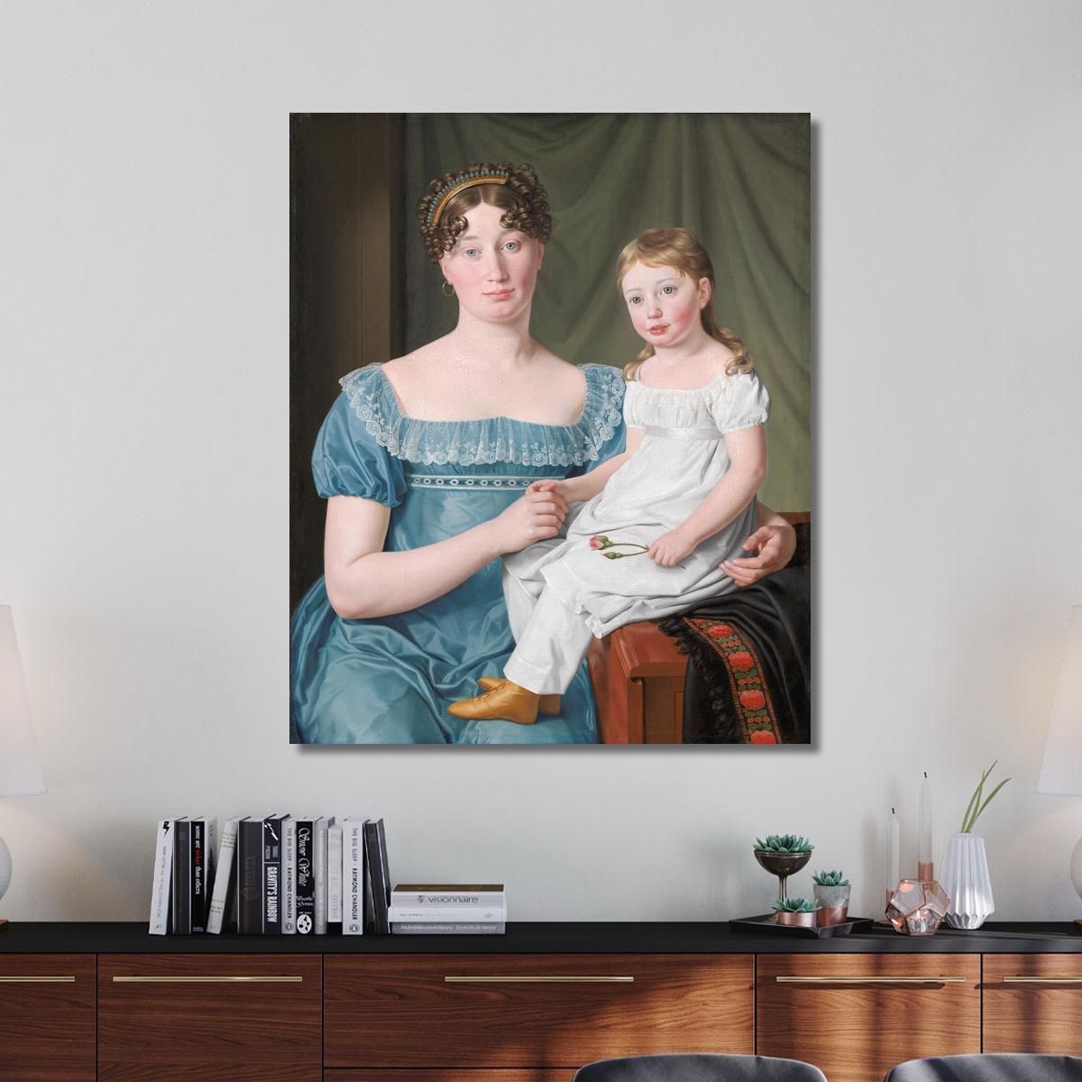 Portrait Of A Noblewoman Christoffer Wilhelm Eckersberg cwe45 canvas print 