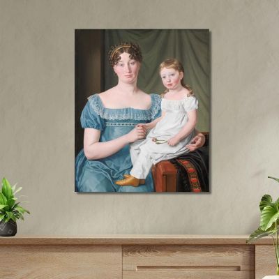 Portrait Of A Noblewoman Christoffer Wilhelm Eckersberg cwe45 canvas print 