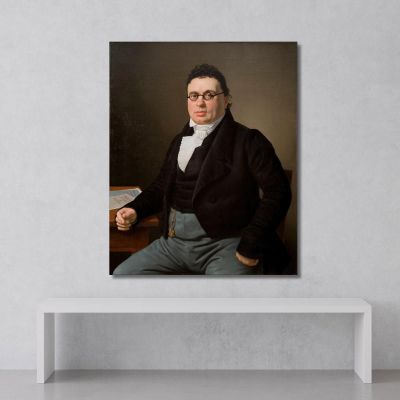 Portrait Of The Merchant Joseph Raphael Christoffer Wilhelm Eckersberg cwe49 canvas print 