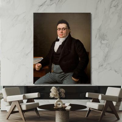 Portrait Of The Merchant Joseph Raphael Christoffer Wilhelm Eckersberg cwe49 canvas print 