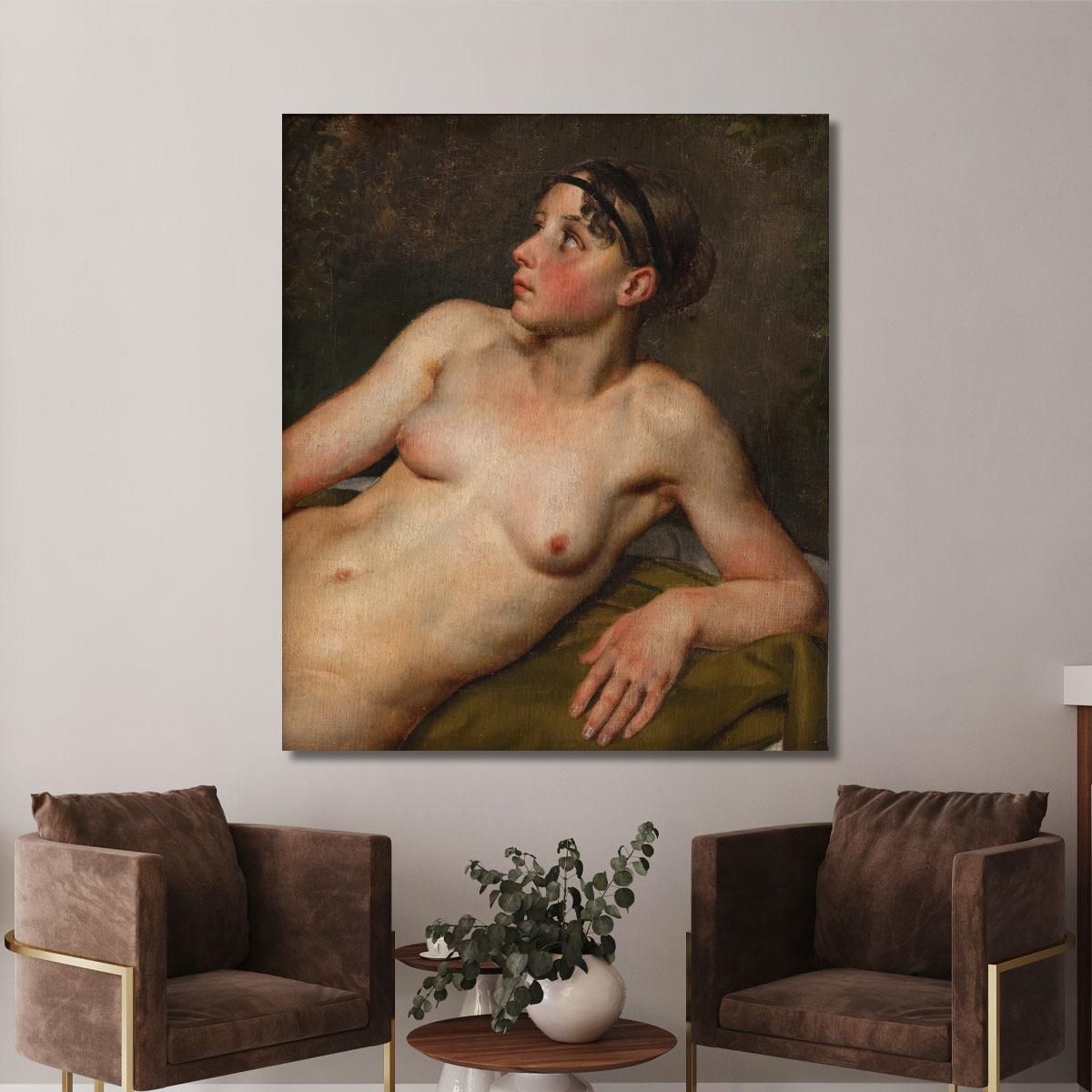 Reclining Female Nude Christoffer Wilhelm Eckersberg cwe55 canvas print 
