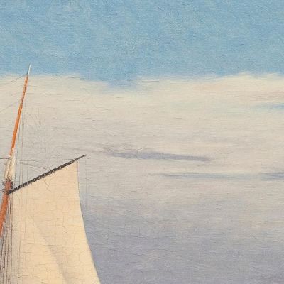 Seascape With The Island Of Hjelm And The Coast Of Jutland Christoffer Wilhelm Eckersberg cwe59 canvas print