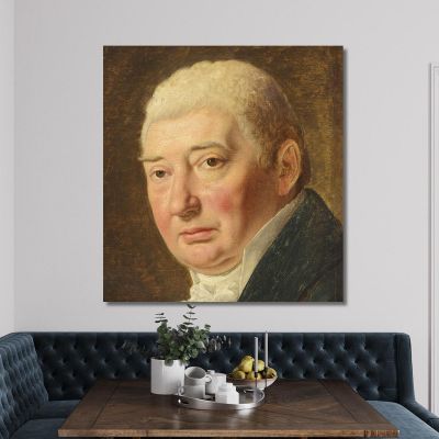 Study For Portrait Of Merchant Schmidt Christoffer Wilhelm Eckersberg cwe64 canvas print 