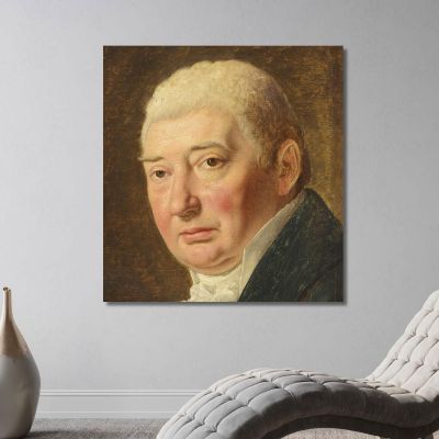 Study For Portrait Of Merchant Schmidt Christoffer Wilhelm Eckersberg cwe64 canvas print 