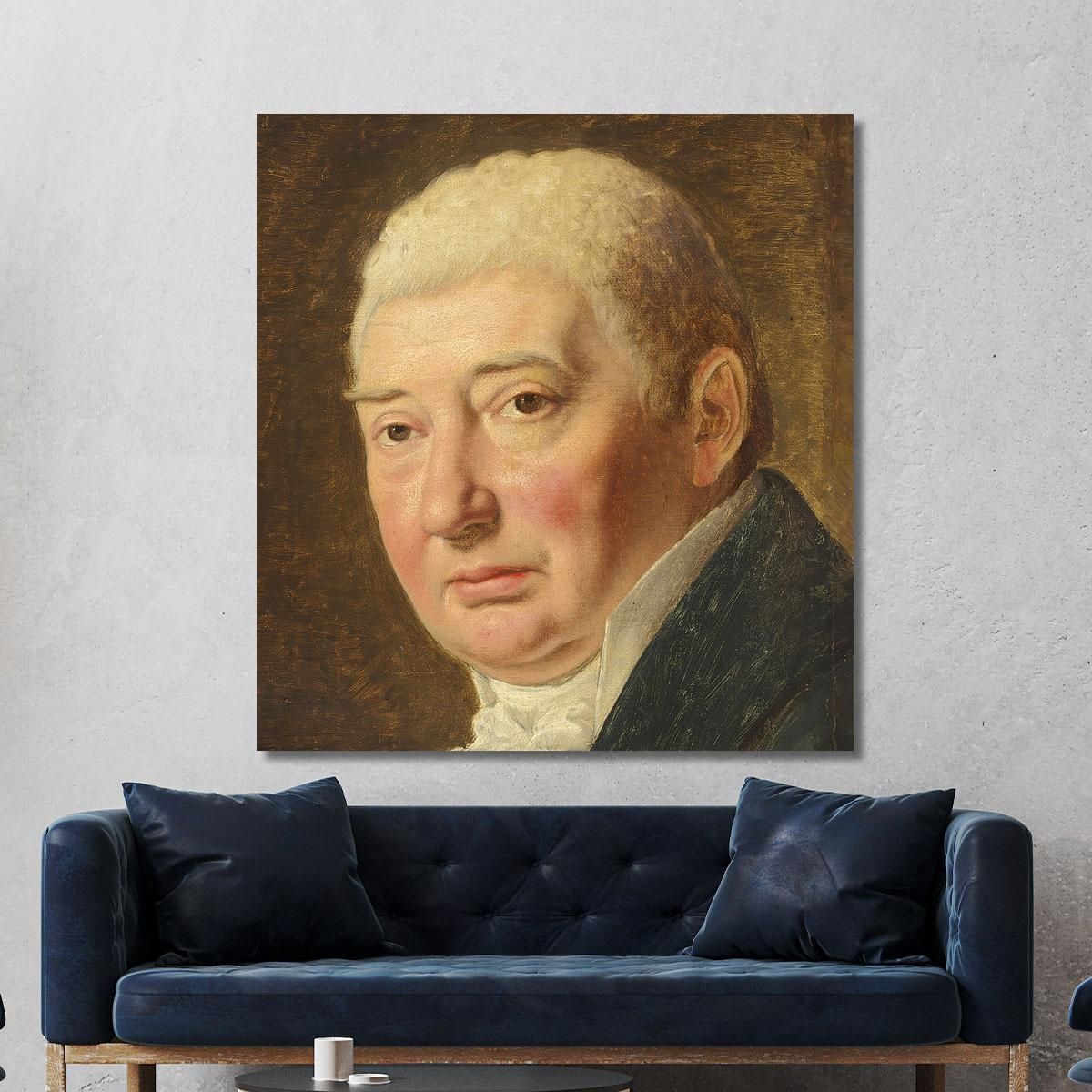 Study For Portrait Of Merchant Schmidt Christoffer Wilhelm Eckersberg cwe64 canvas print 