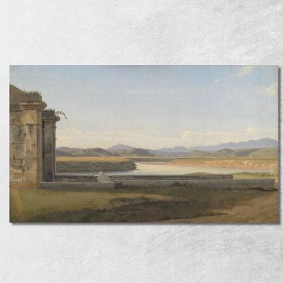 View From The Fontana Acetosa Rome Christoffer Wilhelm Eckersberg cwe90 canvas print 