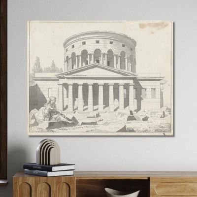 View Of The Barrière De La Villette In Paris Christoffer Wilhelm Eckersberg cwe93 canvas print 