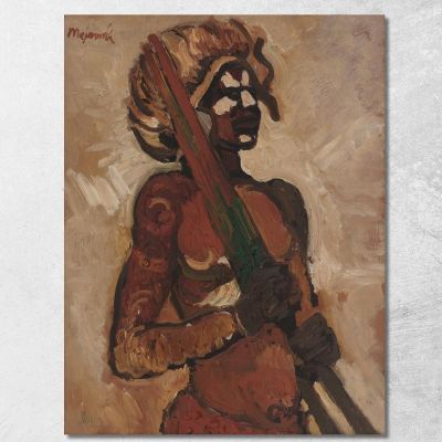 Black Warrior Cyprián Majerník cmj4 canvas print 