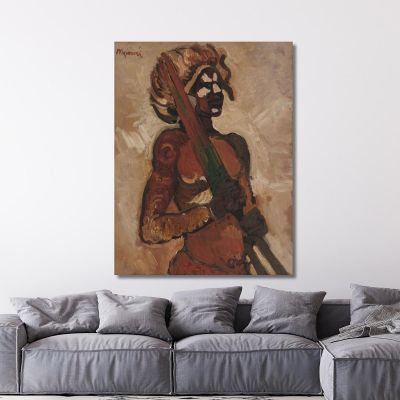 Black Warrior Cyprián Majerník cmj4 canvas print 