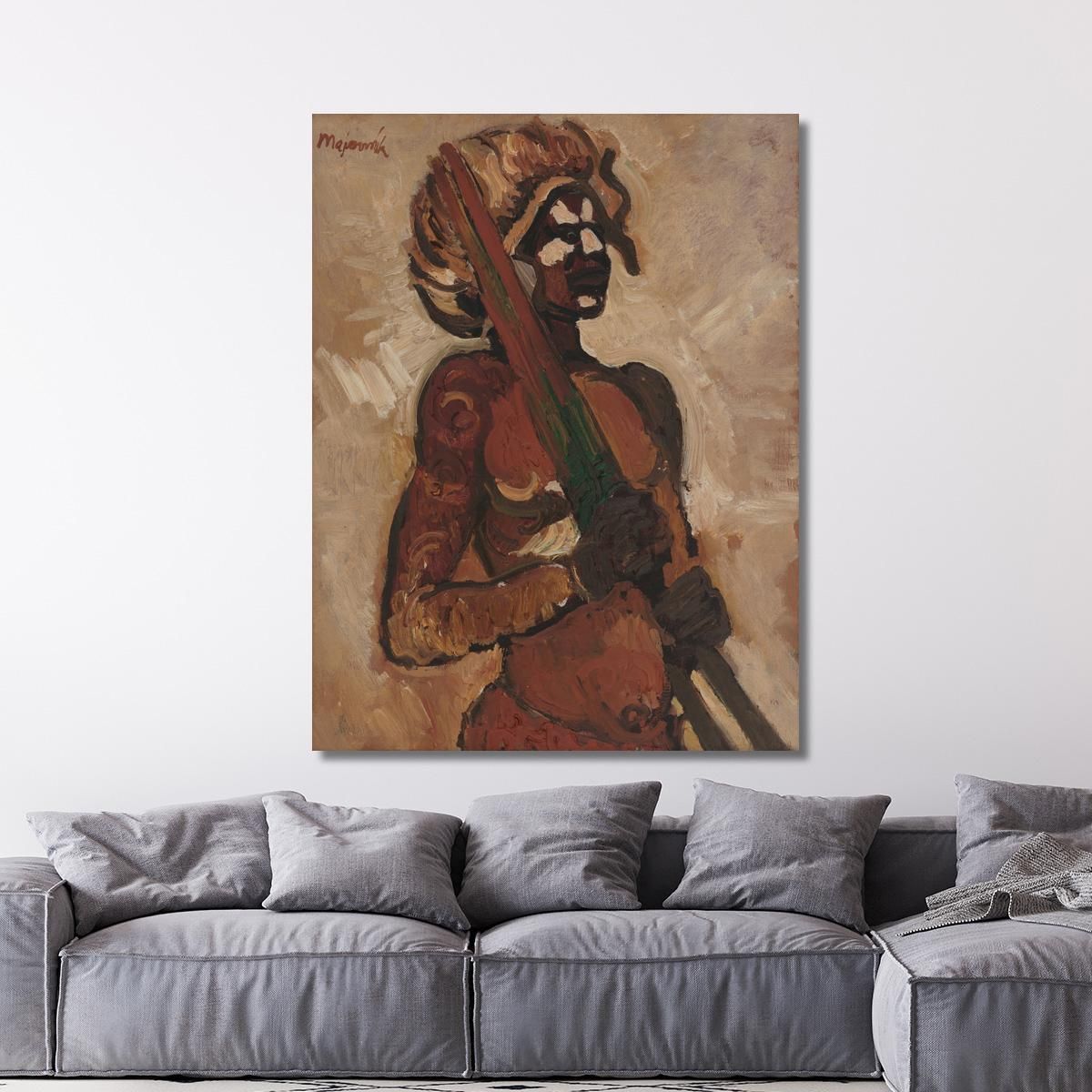 Black Warrior Cyprián Majerník cmj4 canvas print 