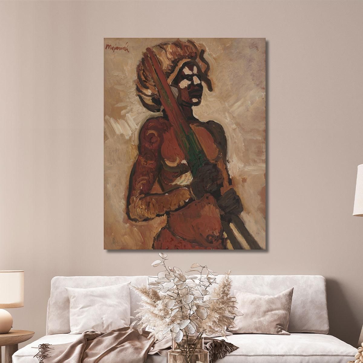 Black Warrior Cyprián Majerník cmj4 canvas print 