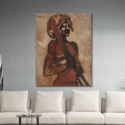 Black Warrior Cyprián Majerník cmj4 canvas print 