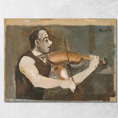 Bullock Gypsy Fiddler On The Back Cyprián Majerník cmj9 canvas print 
