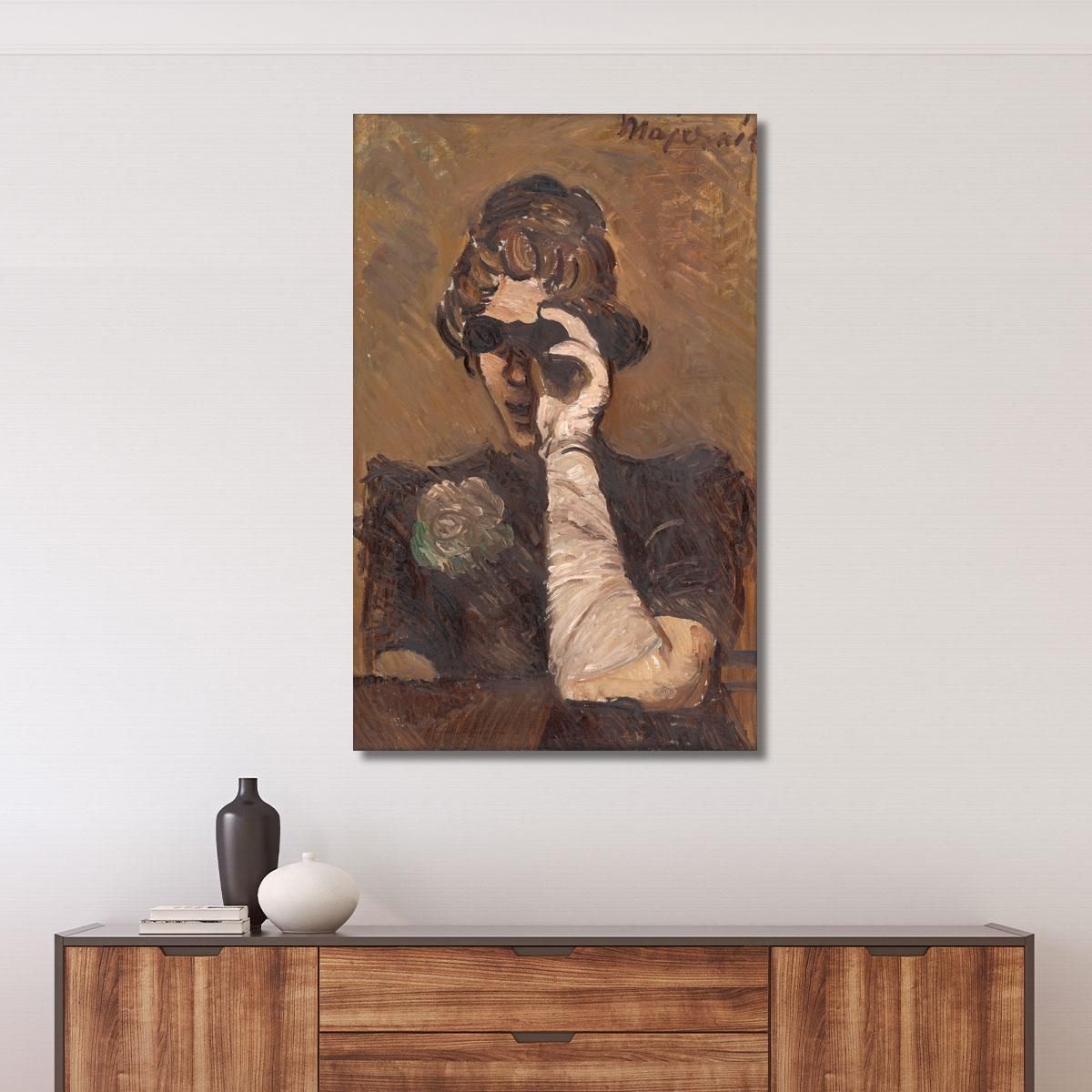 Lady With Opera Glasses Cyprián Majerník cmj38 canvas print 