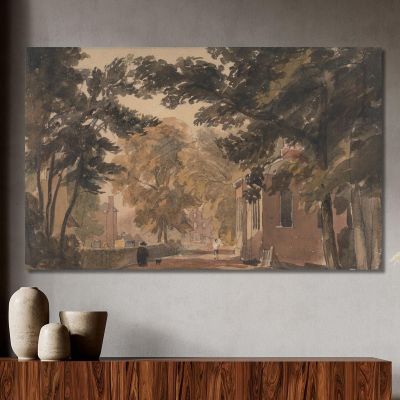 A Street In Harborne David Cox dcx1 canvas print 