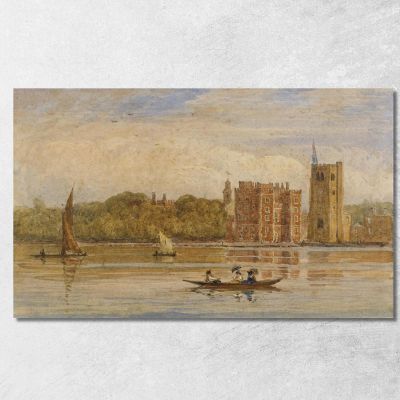 Boating Before Lambeth Palace London David Cox dcx7 canvas print 