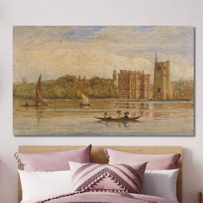 Boating Before Lambeth Palace London David Cox dcx7 canvas print 