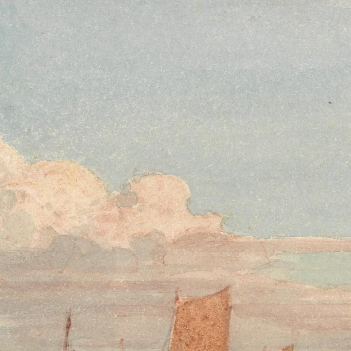 Greenwich Hospital From Woolwich Reach David Cox dcx19 canvas print