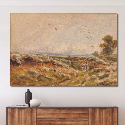 Heath Scene David Cox dcx24 canvas print 