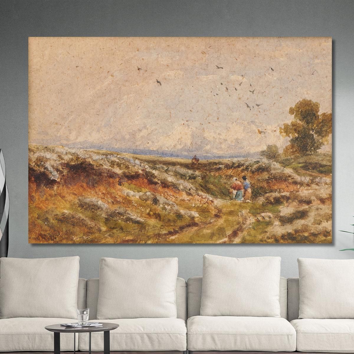 Heath Scene David Cox dcx24 canvas print 