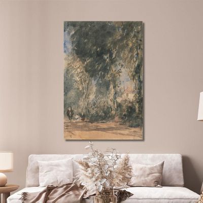 The Abbey Gates Looking To Greenfield House David Cox dcx43 canvas print 