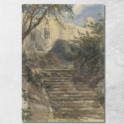 Tuintrap Bij Haddon Hall Derbyshire David Cox dcx53 canvas print 