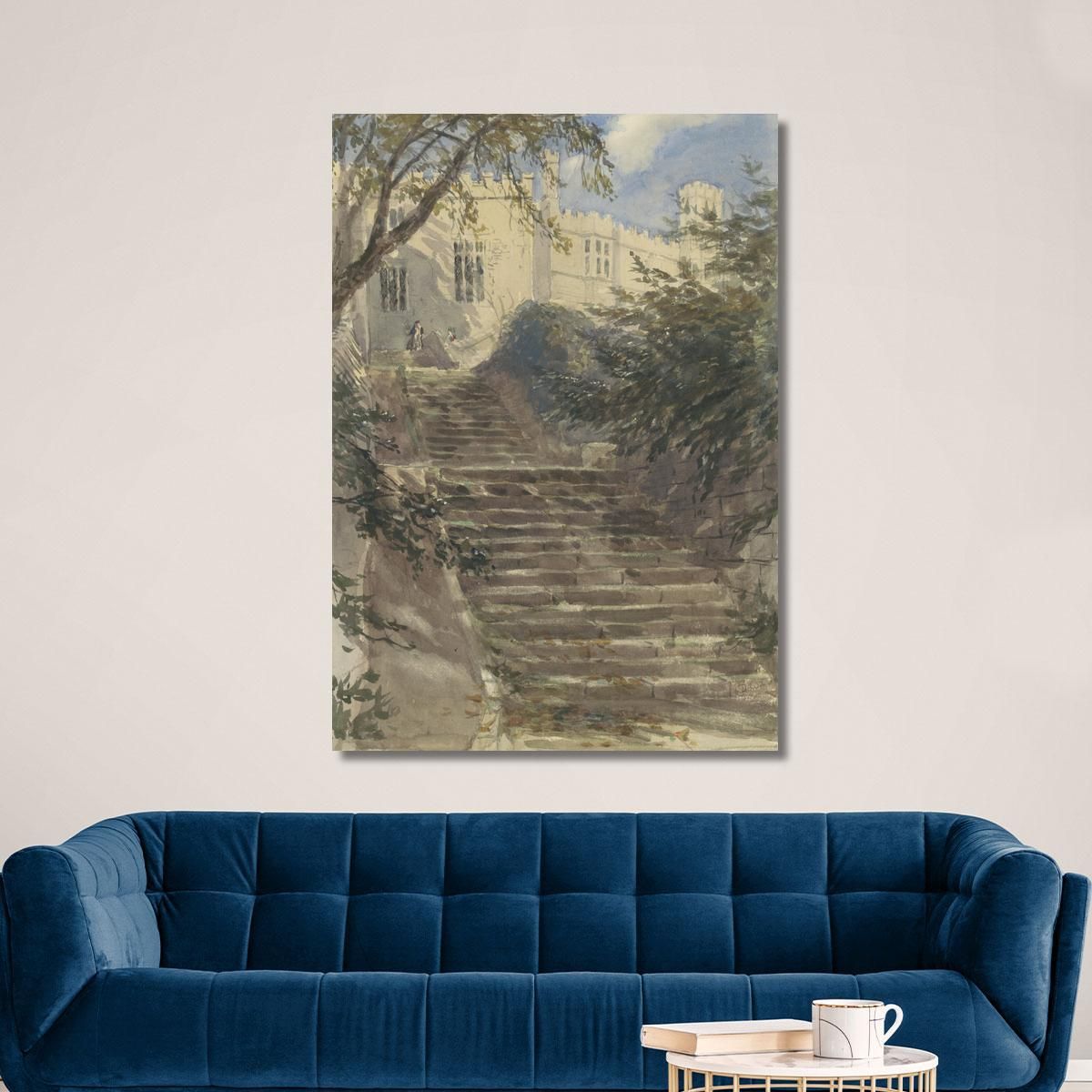 Tuintrap Bij Haddon Hall Derbyshire David Cox dcx53 canvas print 