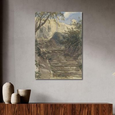 Tuintrap Bij Haddon Hall Derbyshire David Cox dcx53 canvas print 