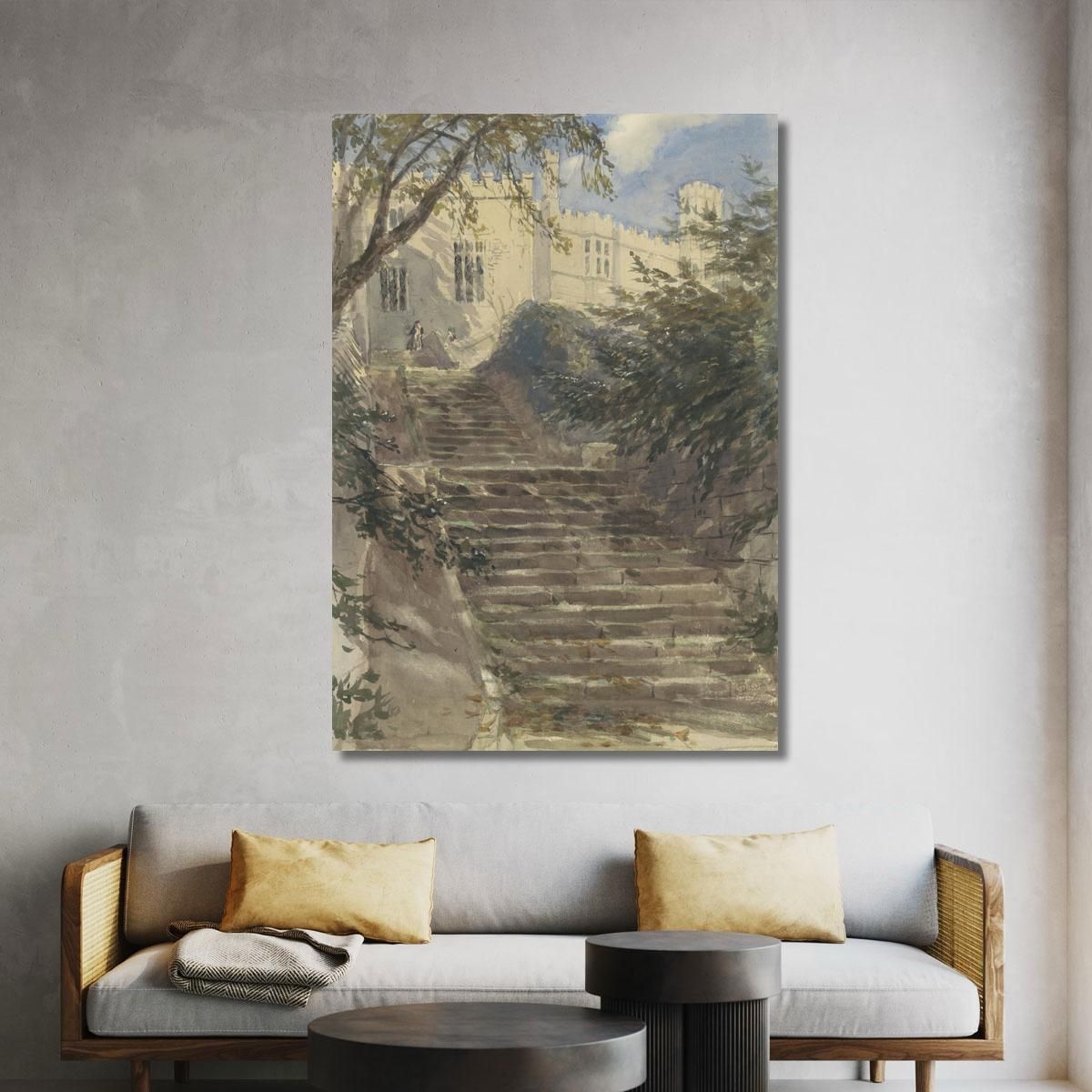 Tuintrap Bij Haddon Hall Derbyshire David Cox dcx53 canvas print 
