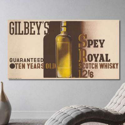 Gilbey'S Spey Royal Scotch Whiskey Edward McKnight Kauffer emk6 canvas print 