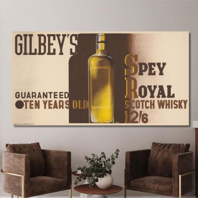 Gilbey'S Spey Royal Scotch Whiskey Edward McKnight Kauffer emk6 canvas print 
