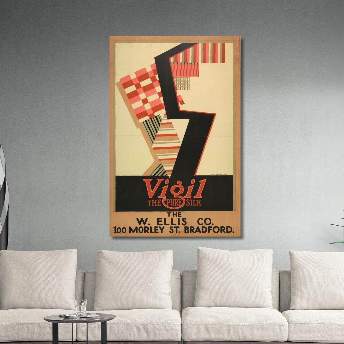 Virgil-The Pure Silk Edward McKnight Kauffer emk18 canvas print 
