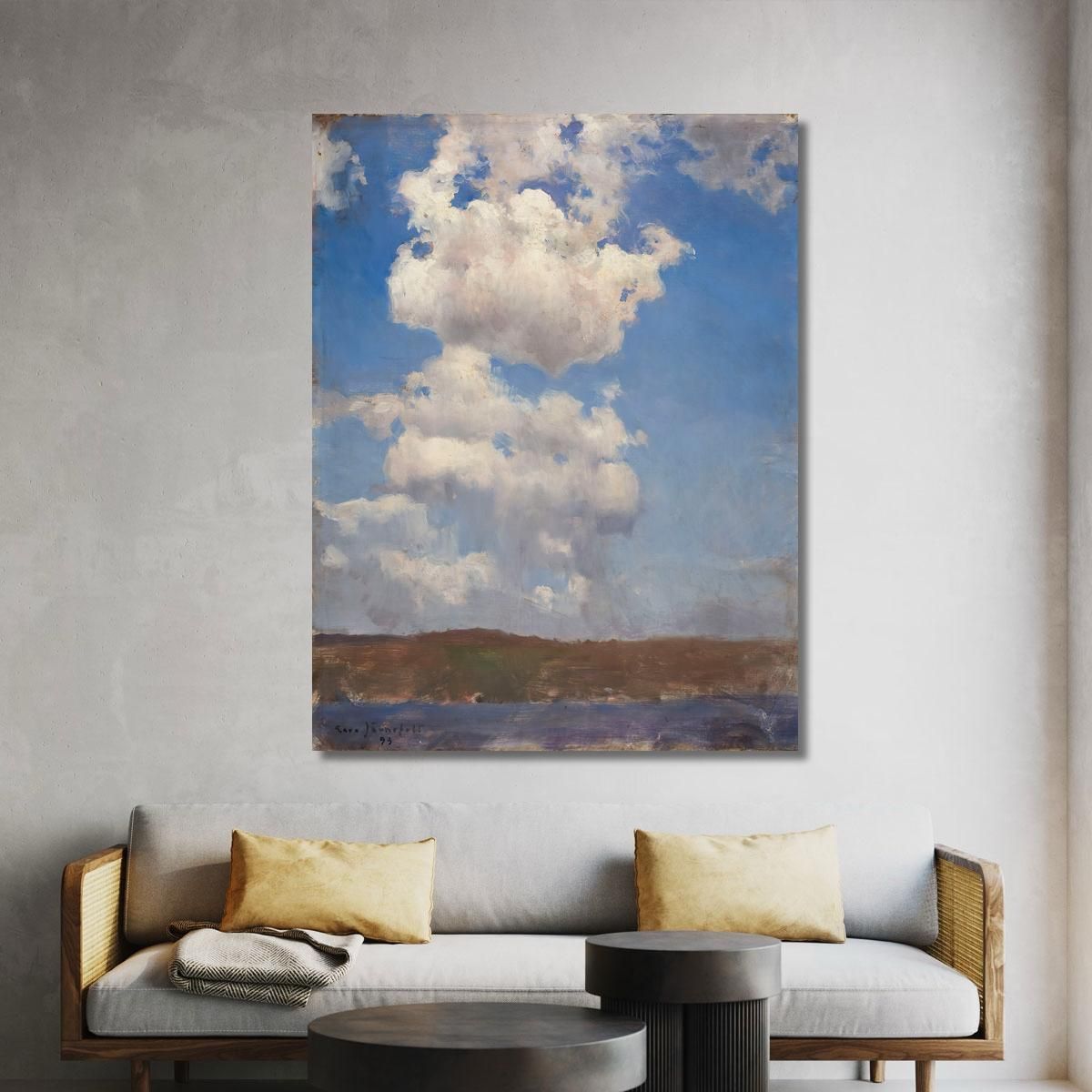 Cloud Study Eero Järnefelt ejr3 canvas print 