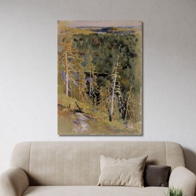 Forest Landscape Eero Järnefelt ejr7 canvas print 