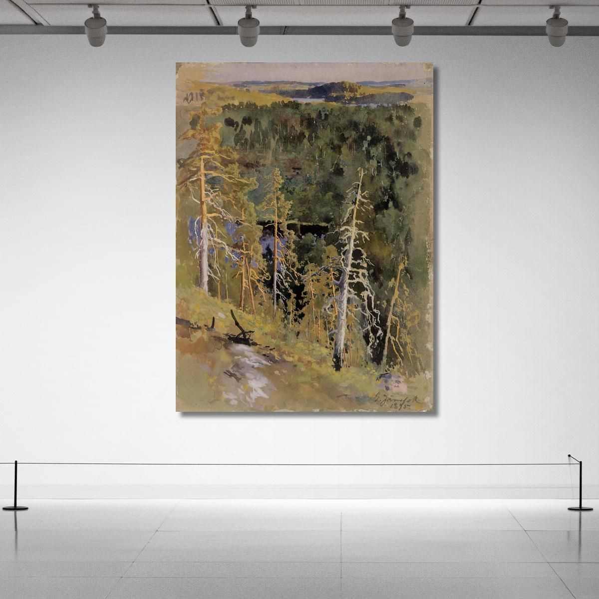 Forest Landscape Eero Järnefelt ejr7 canvas print 