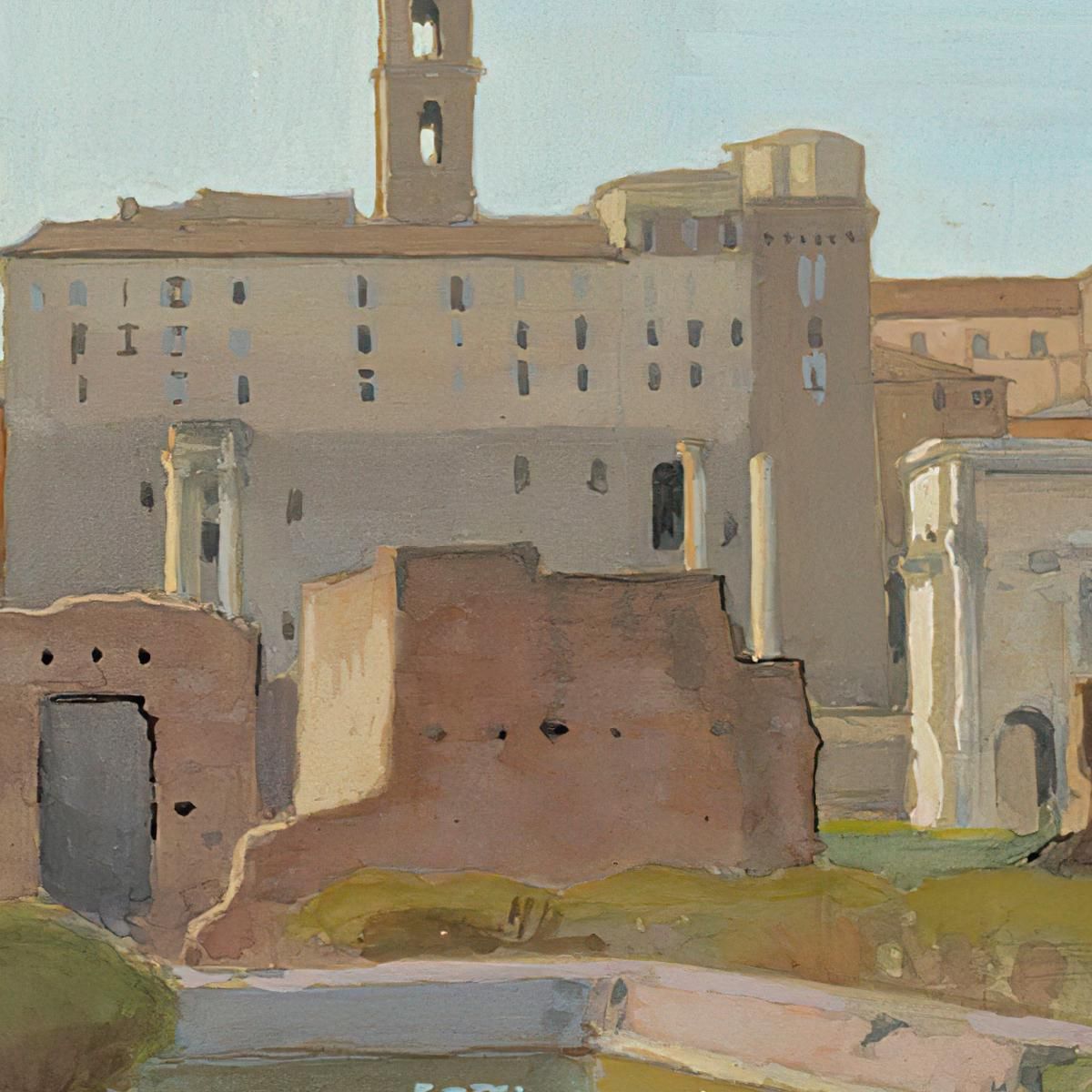 Forum Romanum Eero Järnefelt ejr10 canvas print