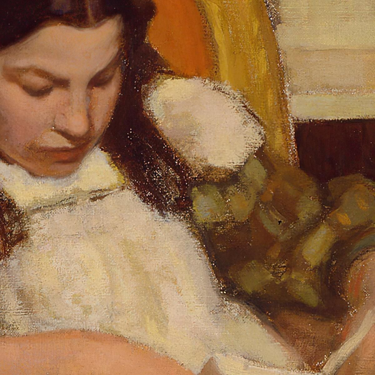 Girl Reading Eero Järnefelt ejr12 canvas print