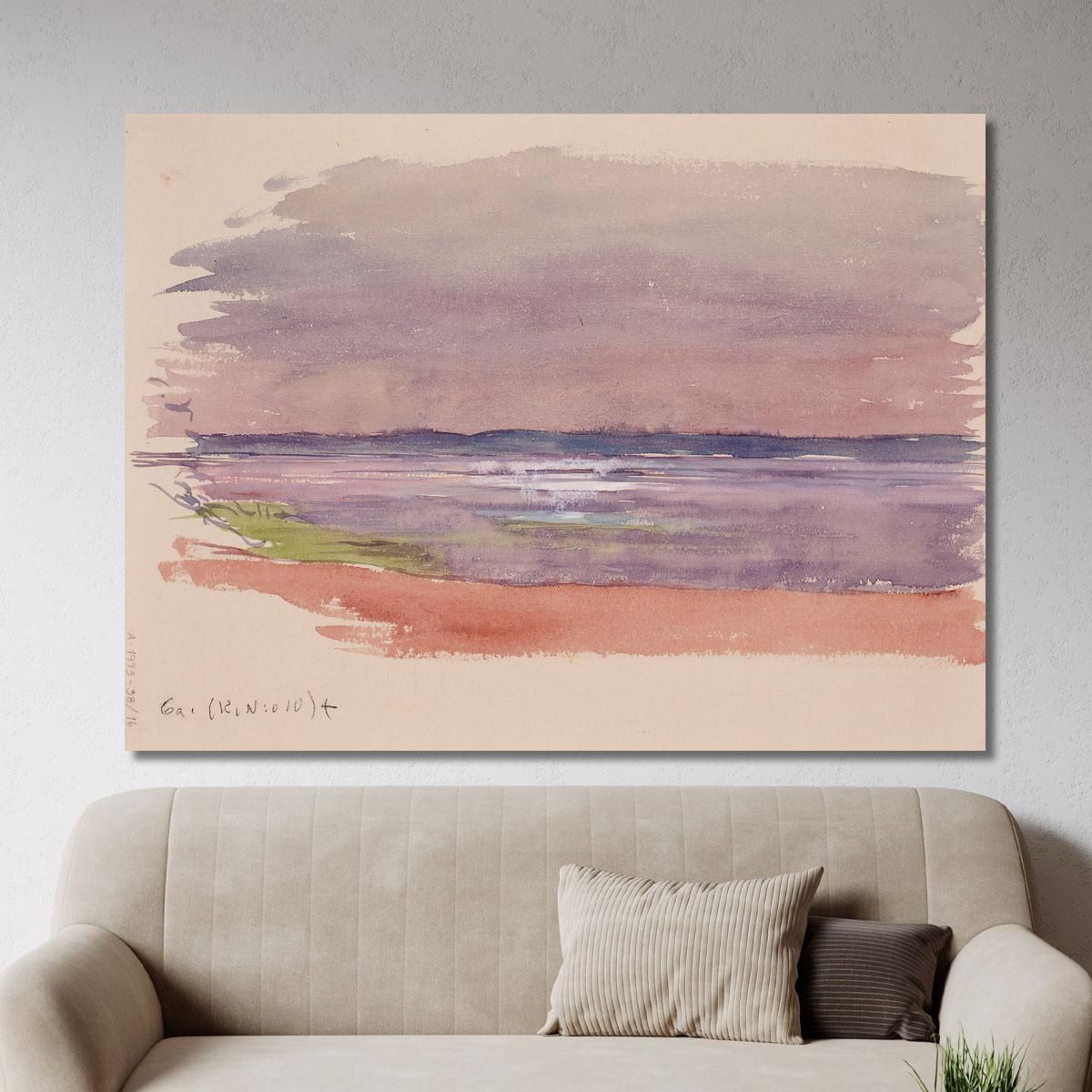 Lake Or Seascape Eero Järnefelt ejr19 canvas print 