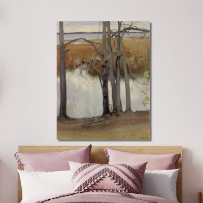 Lake Shore With Reeds 2 Eero Järnefelt ejr20 canvas print 