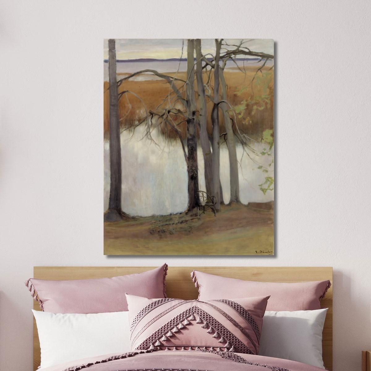 Lake Shore With Reeds 2 Eero Järnefelt ejr20 canvas print 