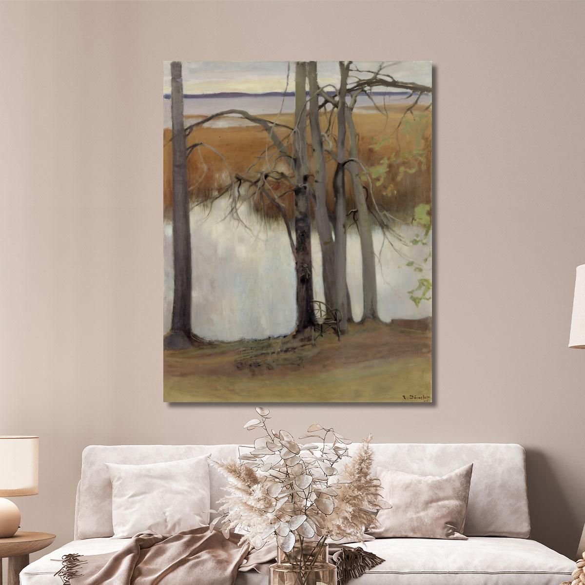 Lake Shore With Reeds 2 Eero Järnefelt ejr20 canvas print 
