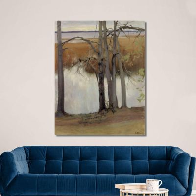 Lake Shore With Reeds 2 Eero Järnefelt ejr20 canvas print 