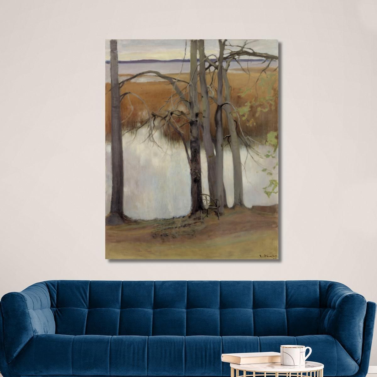 Lake Shore With Reeds 2 Eero Järnefelt ejr20 canvas print 