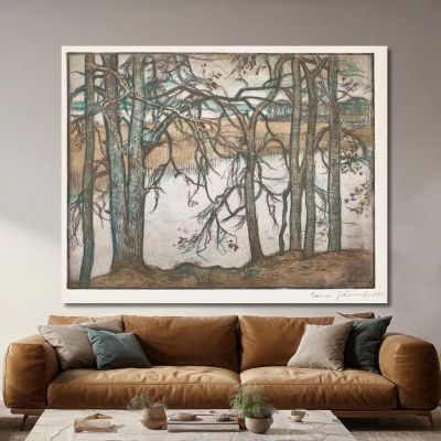 Lake Shore With Reeds Eero Järnefelt ejr21 canvas print 