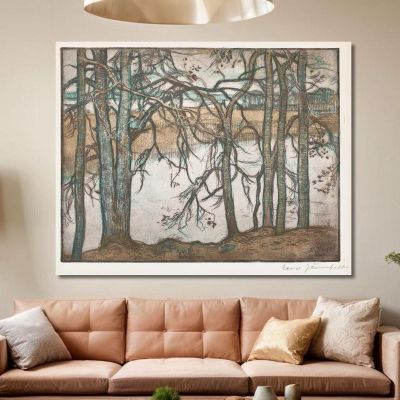 Lake Shore With Reeds Eero Järnefelt ejr21 canvas print 