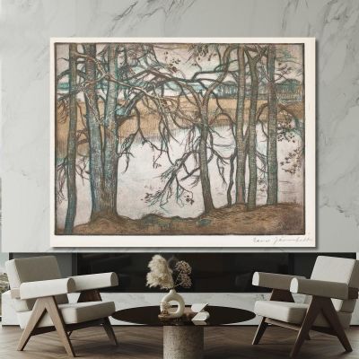Lake Shore With Reeds Eero Järnefelt ejr21 canvas print 