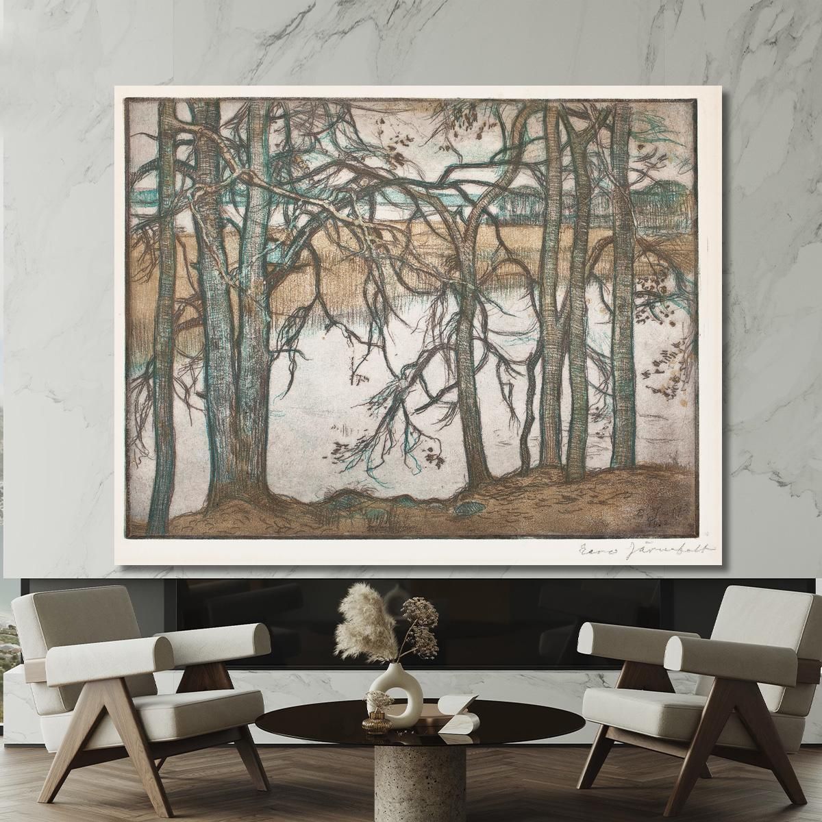 Lake Shore With Reeds Eero Järnefelt ejr21 canvas print 