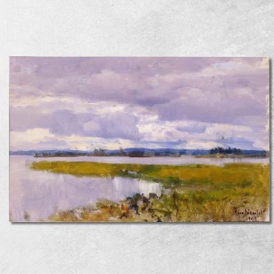Landscape Eero Järnefelt ejr23 canvas print 